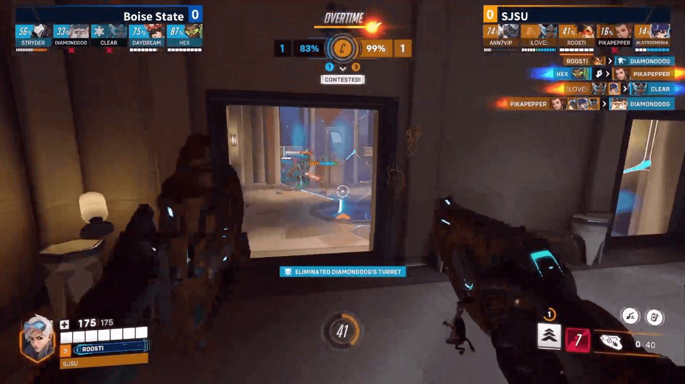 SJSU Esports broadcast overlay example 5