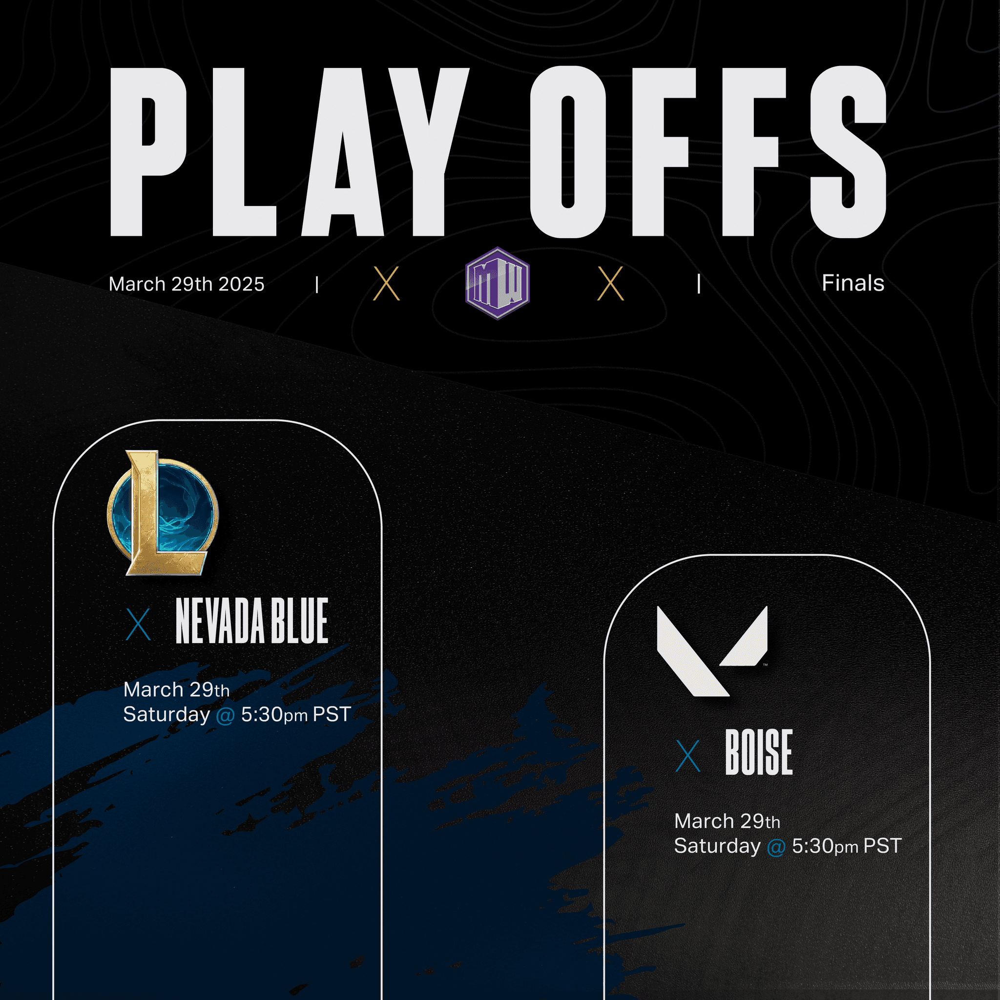 League of Legends playoff bracket graphic